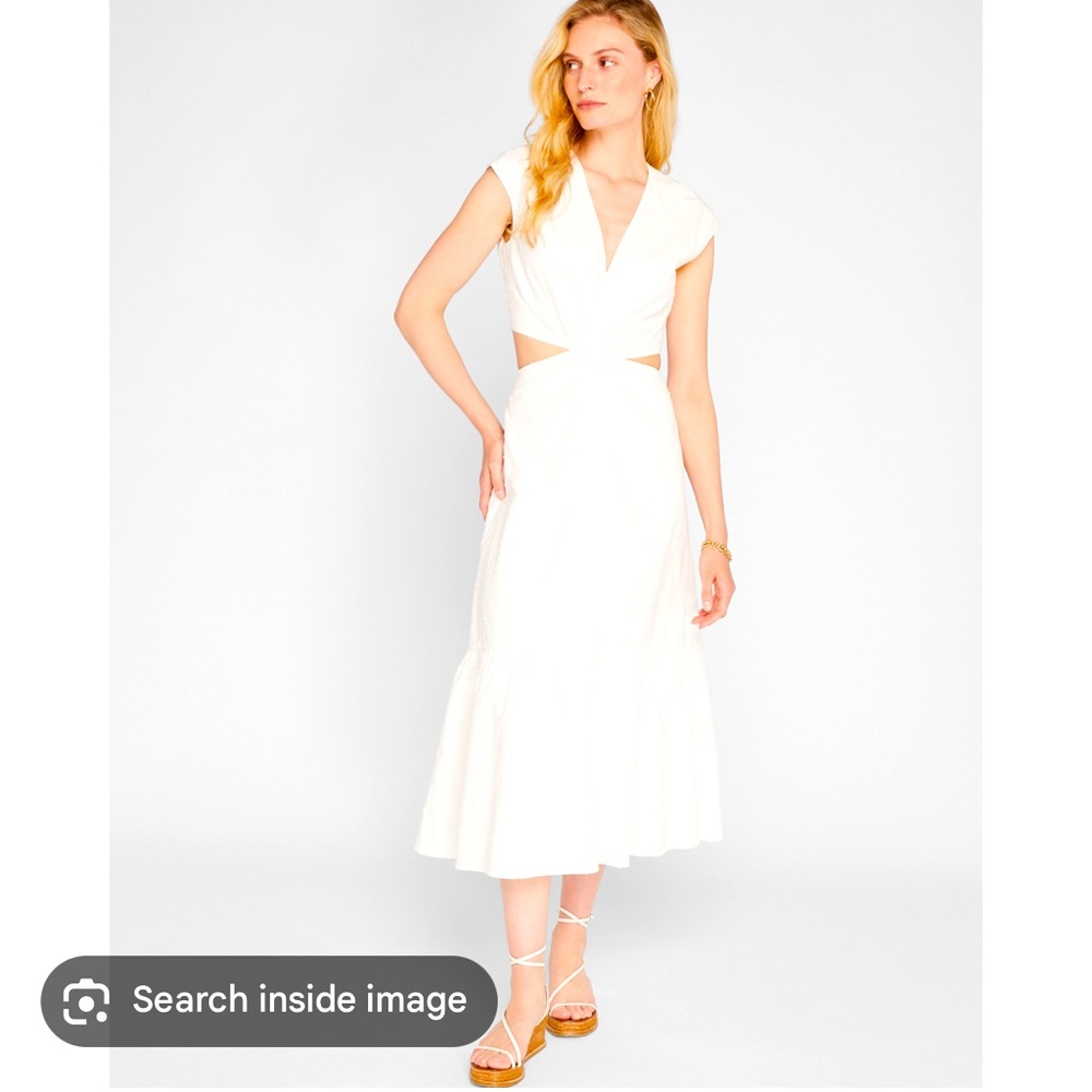 NWT Club Monaco White Twist Dress